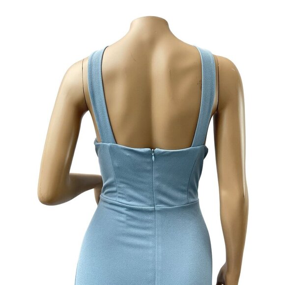Birdy Grey Gene Dusty Blue Maxi Formal Bridesmaid Dress Large NWT - Picture 7 of 15
